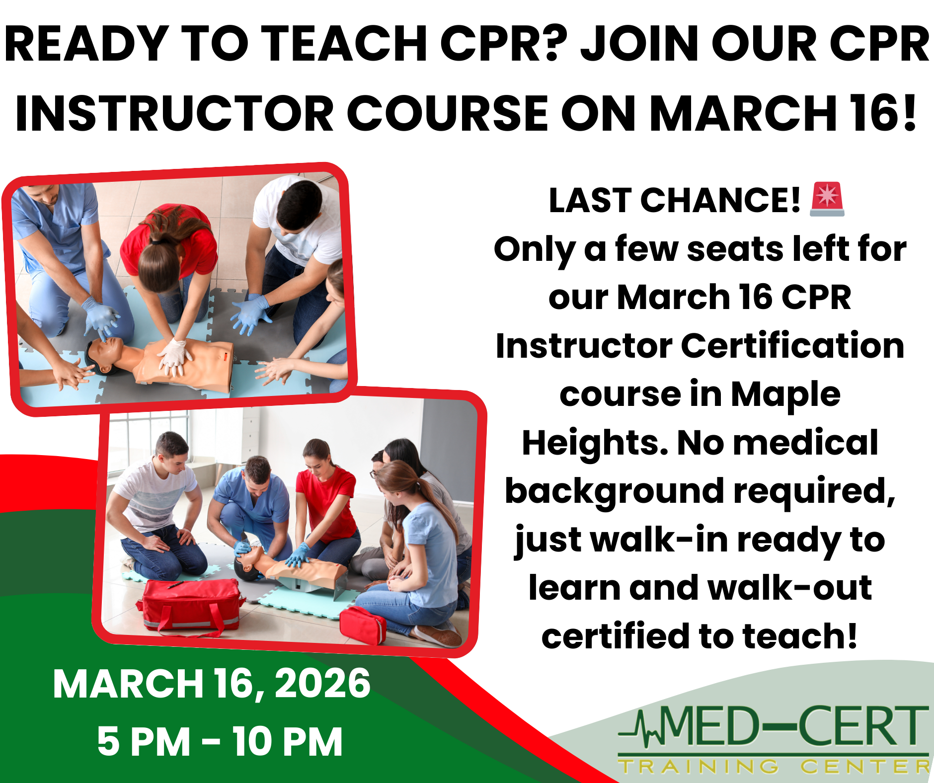 Ready to Teach CPR? Join CPR Instructor Course on March 16